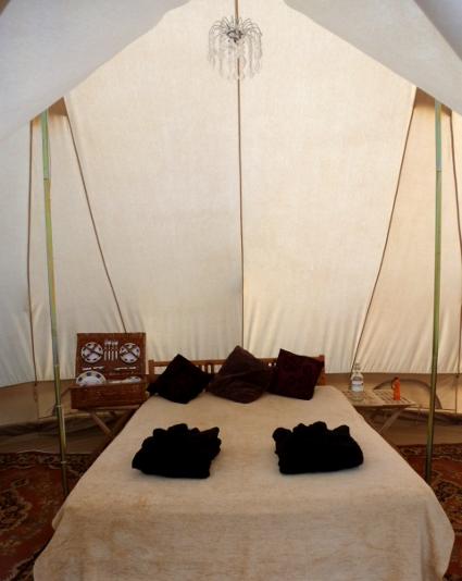 Glamping tent for families of 6 in Dorset